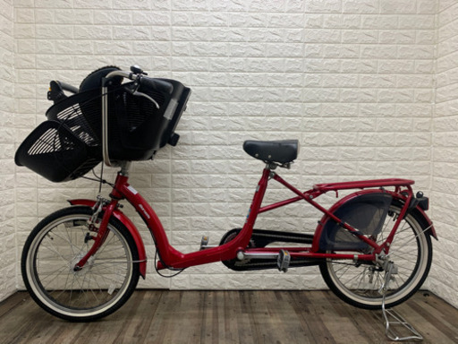 丸石サイクル　子供乗せ自転車　20インチ　レッド