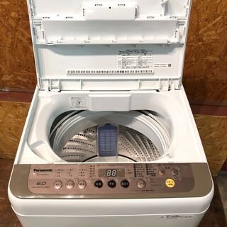 管理KRS281】Panasonic 2018年 NA-F60PB11 6.0kg 洗濯機