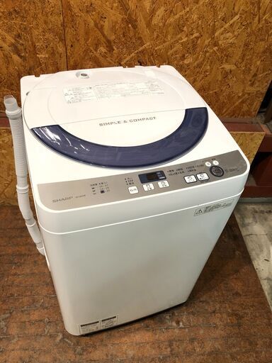 【管理KRS282】SHARP 2016年 ES-GE55R 5.5kg 洗濯機