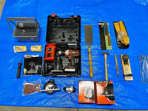 【引取限定】★年末年始はDIY！！★ブラックアンドデッカーEVO183＋EIH183＋ECH183★大工道具★塗装道具★9,800円★