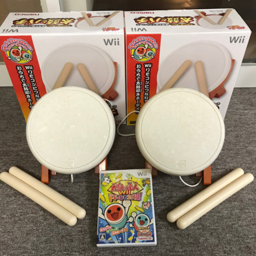 WiiU】プレミアムセット＋追加パック、リモコン、タタコン、ソフト5本、DDR