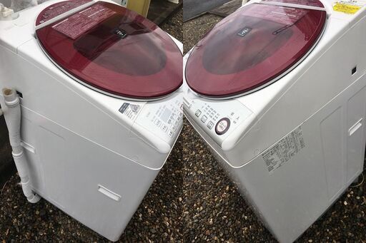 シャープ 洗濯機 ES-TX840 8.0kg 「穴なしサイクロン洗浄」プラズマクラスター 洗濯乾燥機 2015年製