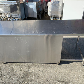 ☆中古品　厨房用品　収納作業台　1800x600x800mm☆
