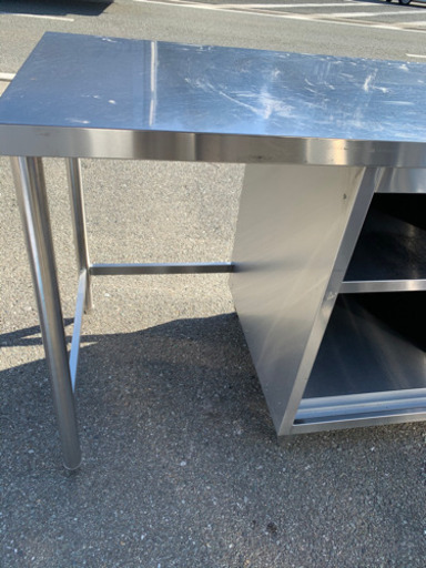 ☆中古品 厨房用品 収納作業台 1800x600x800mm☆