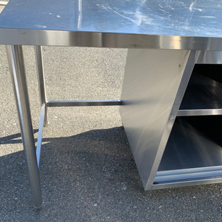 ☆中古品 厨房用品 収納作業台 1800x600x800mm☆