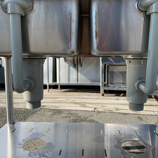 ☆中古品　マルゼン　2槽シンク　900x450x800mm☆