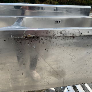 ☆中古品 2槽シンクサイズ:1000x550x800mm☆