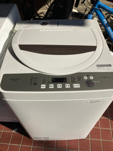 M 12-682 洗濯機 シャープ ES-GE4B 容量4.5kg SHARP 2018年製