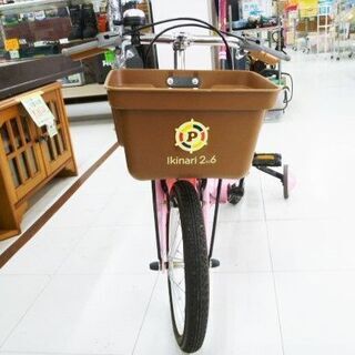 14インチ 子供用 自転車 ピンク 補助輪付き 舵取り 苫小牧西店