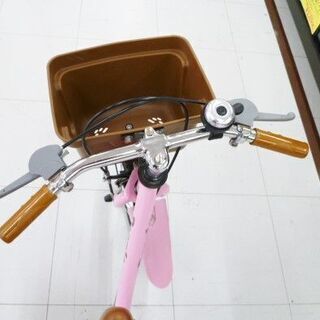 14インチ 子供用 自転車 ピンク 補助輪付き 舵取り 苫小牧西店