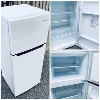 【2019年製】【ほぼ新品】冷凍冷蔵庫 Hisense 120L...