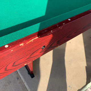 ビリヤード台　キュー　ボールもセット