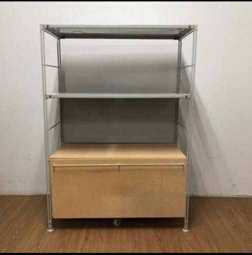 取引中 無印スチールユニットシェルフ ともと 戸塚の家具の中古あげます 譲ります ジモティーで不用品の処分