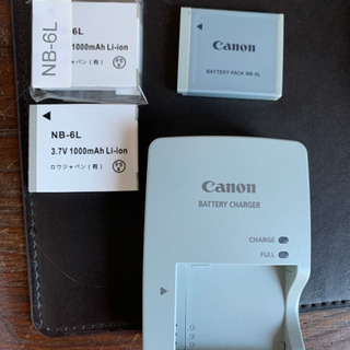 Canonのカメラのバッテリーと充電器