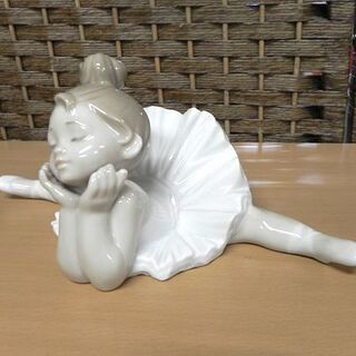 NAO 陶器製 【準備できたよ！】置物 インテリア 女の子 バレリーナ 少女 ☆ PayPay(ペイペイ)決済可能 ☆ 札幌市 白石区 東札幌 ☆ アウトレットモノハウス