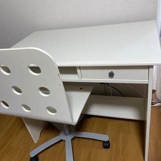IKEAの机　椅子セット