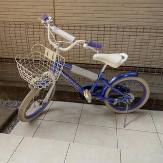 【ネット決済】【美品】子供(キッズ)自転車：デューリーガール紫