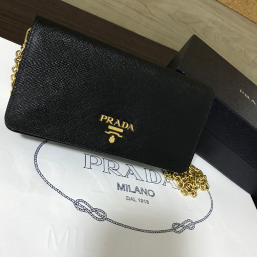 新品】PRADA(プラダ)サフィアーノレザー ミニバッグ 新品】PRADA(プラダ)サフィアーノレザー ミニバッグ