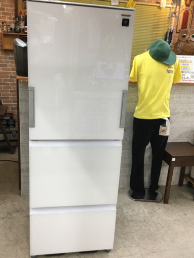 【クリーニング＆メンテ済】SHARP　3ドア冷蔵庫　SJ-GW35C-W　2017年製