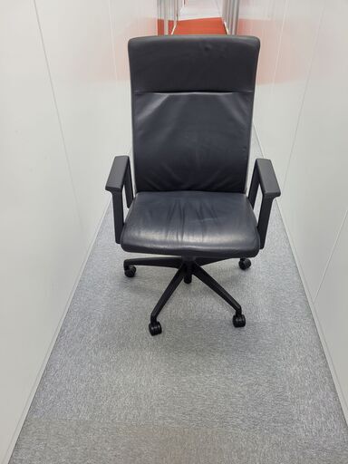 Steelcase/スチールケース アプトEXシリーズ  高級革張りの役員チェアハイバックチェア【定価91,850円】 -#2022