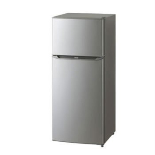 【2019年購入 ハイアール】130L 2ドア冷凍冷蔵庫 （シルバー）