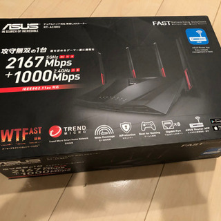 【中古品】ASUS デュアルハンド対応　無線LANルーター RT...