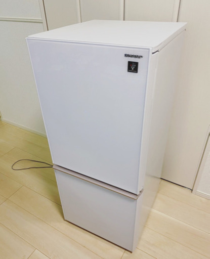 【 10000円 】SHARP ノンフロン冷凍冷蔵庫 型番【SJ-GD14E-W】