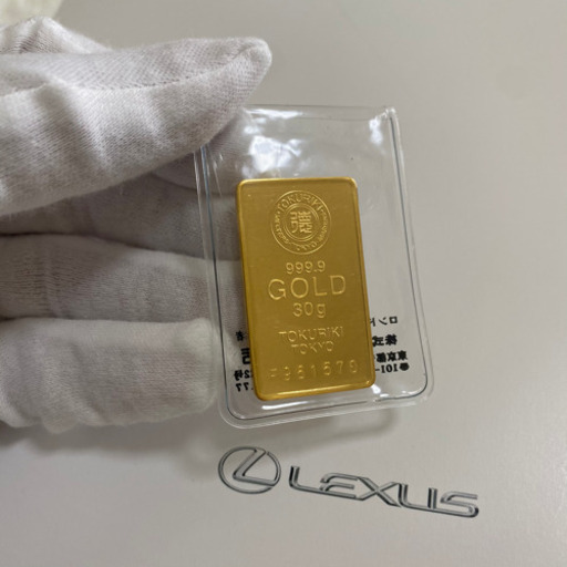 純金 24K ゴールド インゴット 30g