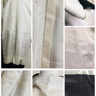 アンティーク着物 アジアン和エスニック 黒系 花柄 和服-ネイルチップニュアンスネイルマグネットビジュネイル結婚式ネイルフラワー