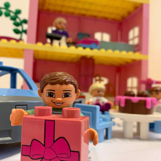 レゴ デュプロ ピンクのドールハウス ピンク ドールハウス レア 廃盤 4966