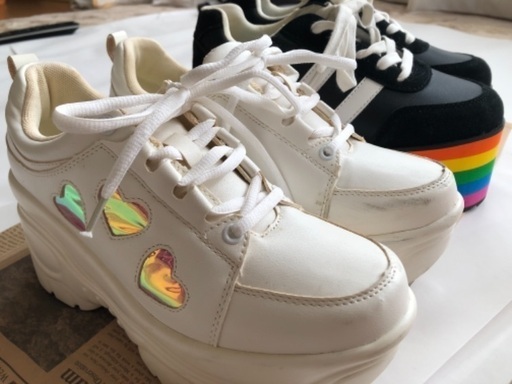 Wego 厚底スニーカー2足 Ao 横須賀中央の靴 スニーカー の中古あげます 譲ります ジモティーで不用品の処分 Wego 厚底スニーカー2足 Ao 横須賀中央の靴 スニーカー の中古あげます 譲ります ジモティーで不用品の処分