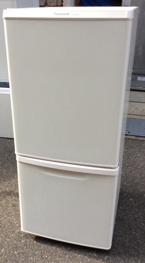 【RKGRE-533】特価！Panasonic/138L 2ドア冷凍冷蔵庫/NR-B14BW-W/中古品/2019年製/当社より近隣無料配達！