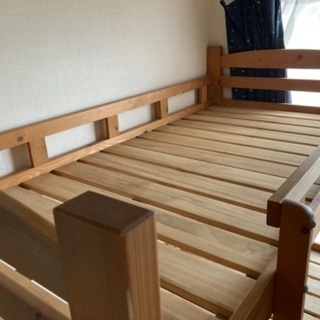 【ネット決済】子供用木製2段ベッド