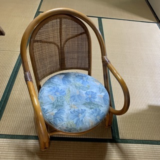 【広島市佐伯区／無料】籐椅子　ラタン　椅子　座椅子　和室　座いす