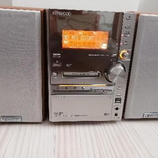 KENWOOD　ケンウッドステレオ　CD、ラジオ、MD、カセットテープ
