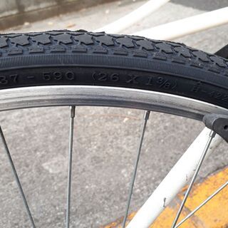 クロスバイク 自転車 後ろタイヤ修理済み 格安 2020年3月購入