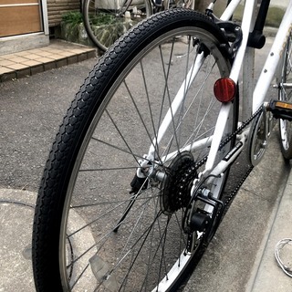 クロスバイク 自転車 後ろタイヤ修理済み 格安 2020年3月購入 クロスバイク 自転車 後ろタイヤ修理済み 格安 2020年3月購入