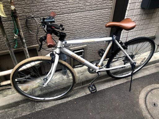 クロスバイク 自転車 後ろタイヤ修理済み 格安 2020年3月購入