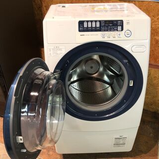 【管理KRS284】SANYO 2011年 AWD-AQ380L 9.0kg/6.0kg ドラム式洗濯乾燥機