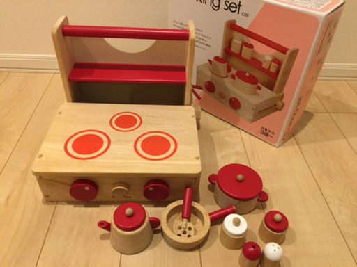 ニチガン 木製 キッチンセット おもちゃ さすけ 札幌の子供用品の中古あげます 譲ります ジモティーで不用品の処分