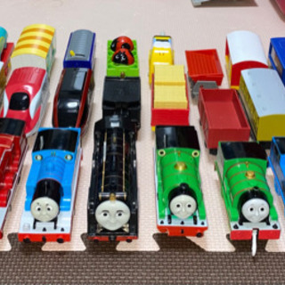 メーカー純正品[充電不要 1年保証] プラレール\u0026大量電車【購入時5