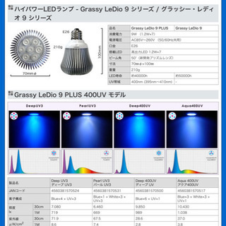 Grassy LeDio 9 Plus Deep400UV 2つ Grassy LeDio 9 Plus Deep400UV 2つ