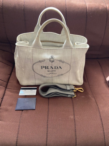 PRADA カナパ ビアンコ 美品 | procomm.ca