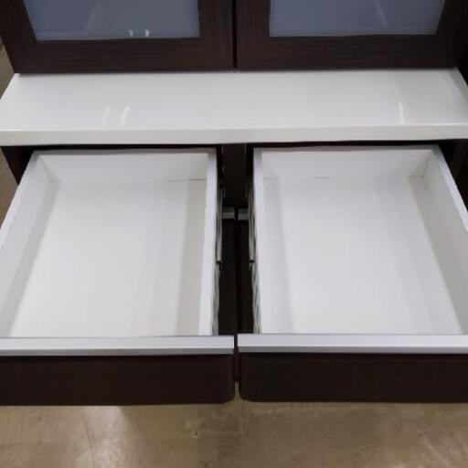 NITORI ニトリ 2面食器棚 カップボード クリスナ 80×51×200cm 1230-04