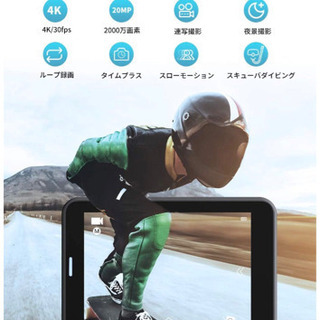 新品 アクションカメラ 4K 20MP解像度 水中カメラ