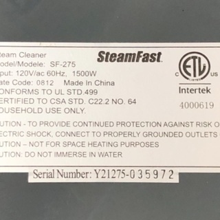 スチームファースト SF-275