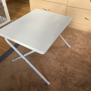 【ネット決済】折り畳み式ローテーブル（白）
