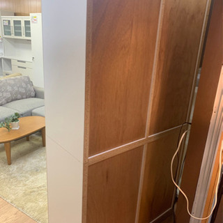 リサイクルショップ八光 田上店 配達・設置OK】ホワイト 強化ガラス扉