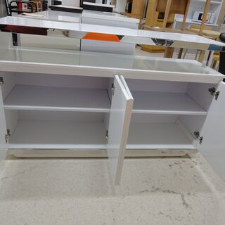 キッチンカウンター ホワイト ロータイプ【ユーズドユーズ名古屋天白店】 J493