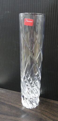 Baccarat/バカラ ARLKLEVYデザイン グラス花瓶 高さ22センチ【ユーズドユーズ名古屋天白店】 J503
